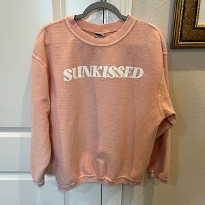 Pink Lily Corded Sweatshirt Size S
